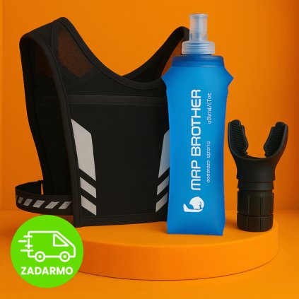 Výkonnostný bežecký balíček s vestou, náustkom a fľašou zdarma
