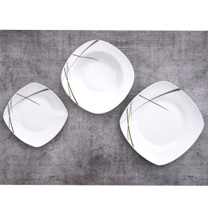 ORION Jedálenská súprava Green – 18 dielov