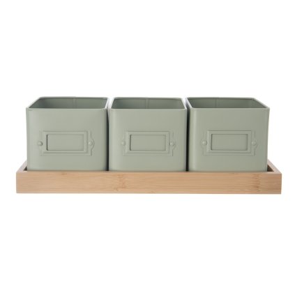 ORION Kvetináč bylinky GREENISH 11,5×11,5 cm 3 ks