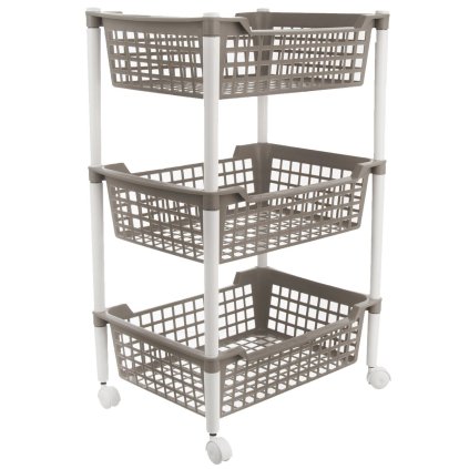 ORION Regál s kolieskami, 3 poschodia