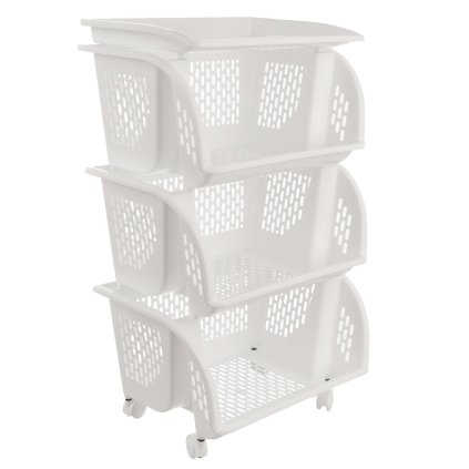 ORION Regál s kolieskami Chico, 3 poschodia