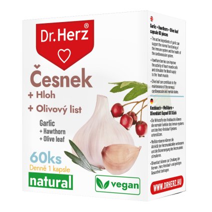 DR Herz Přírodní Cardio směs s česnekem a hlohem