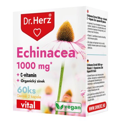 DR Herz Ochranná Echinacea + vitamín C a organický zinok