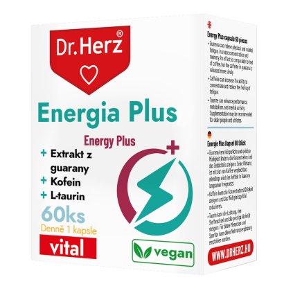DR Herz Povzbuzující Energy Plus s guaranou a kofeinem