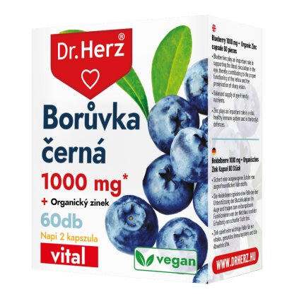 DR Herz Ochranná Čučoriedka + organický zinok pre zdravý zrak