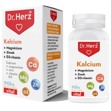 DR Herz Vyvážený Kalcium + Magnézium + Zinok + D3 pre pevné kosti