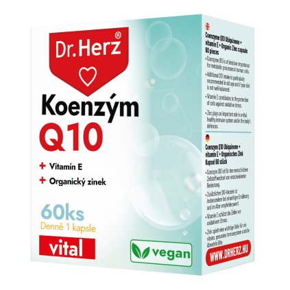 DR Herz Prémiový Koenzým Q10 + E vitamín + Zinok pre vitalitu