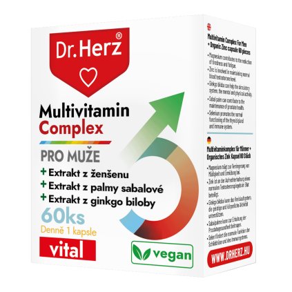 DR Herz Výkonnostný multivitamín pre mužov s extraktom zo ženšenu