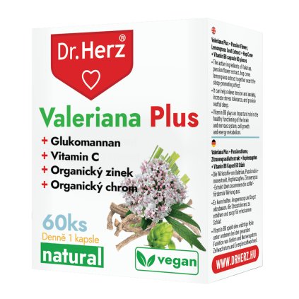 DR Herz Upokojujúca Valeriana formula pre kvalitný spánok