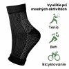 Kompresné ponožky na úľavu od bolesti chodidiel – na plantárnu fasciitídu a neuropatiu, bezšvové, elastické, čierne
