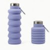 Praktická inovatívna skladacia silikónová fľaša na vodu