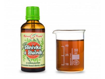 slinivka a zlucnik bylinne kapky tinktura 50 ml