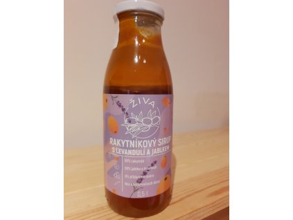 Živa  Rakytníkový sirup s levandulí a jablkem  500 ml