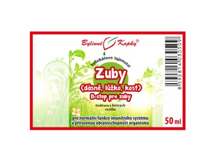 zuby dasne luzko kost b stop pro zuby bylinne kapky tinktura bylinkarovo tajemstvi 50 ml