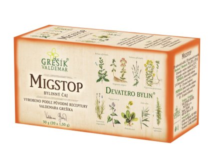 Grešík MigStop bylinný čaj 20 sáčků