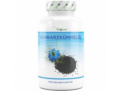 Vit4ever Olej z černého kmínu 500 mg 420 kapslí | Natureforlife.cz