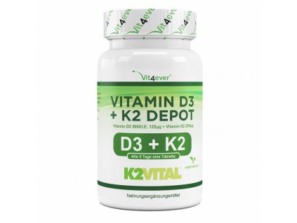 Vit4ever Vitamin D3 5 000 IU + K2-MK-7 | Natureforlife.cz