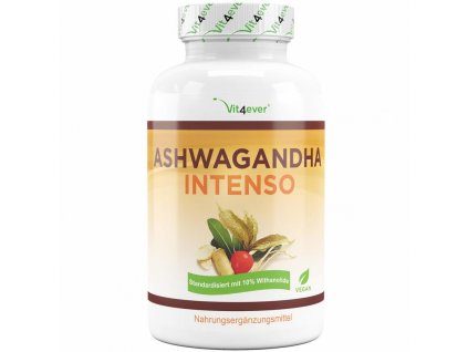 Vit4ever Ashwagandha Intenso - 750mg | 10% withanolides - 180 kapslí | Natureforlife.cz