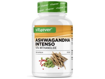 Vit4ever Ashwagandha Intenso - 750mg | 10% withanolides - 180 kapslí | Natureforlife.cz