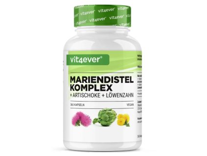 Vit4ever Komplex Ostropestřec, pampeliška a artyčok 365 kapslí | Natureforlife.cz