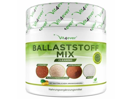 Vit4ever Směs vláknin | 400 g prášku s ananasovým aroma | Natureforlife.cz