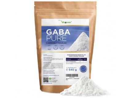 Vit4ever Gaba čistý prášek 540g | 100% kyselina gama - aminomáselná | Natureforlife.cz