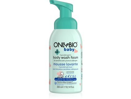8b5b86dd31729d06b52142212aacd91f onlybio baby hypoallergenic body wash foam 300 ml