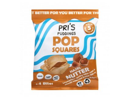 PRI'S PUDDINGS | Pop Squares taštičky s lískooříškovou náplní | Natureforlife.cz