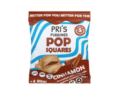 PRI'S PUDDINGS | Pop Squares taštičky se skořicovou náplní | Natureforlife.cz