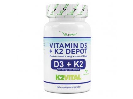Vit4ever Vitamin D3 10 000 IU + Vitamin K2 | Natureforlife.cz
