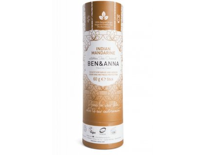Ben & Anna | Tuhý deodorant - Indická mandarinka | Natureforlife.cz