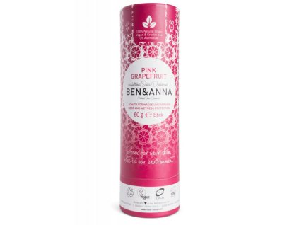 Ben & Anna | Tuhý deodorant - Růžový grapefruit | Natureforlife.cz