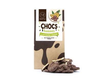 CHOCS Banány v 70% hořké čokoládě 100g | Natureforlife.cz