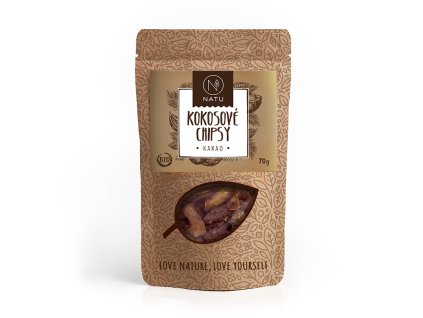 Kokosové chipsy kakao BIO 70g | Natureforlife.cz