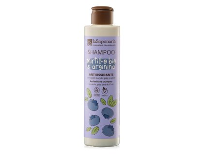laSaponaria Antioxidační šampon na šedivé vlasy s BIO borůvkou a argininem (200 ml) | Natureforlife.cz