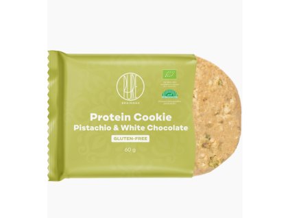 BrainMax Pure Protein Cookie - Pistácie & Bílá čokoláda, BIO | Natureforlife.cz