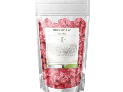 BrainMax Pure Lyophilized Strawberry Slices, Lyofilizované jahody, plátky | Natureforlife.cz