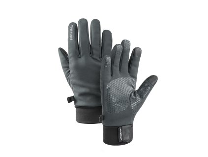 Naturehike teplé vodoodpudivé rukavice GL05 - sivé