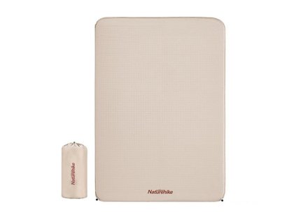 Naturehike samonafukovacia zosilnená karimatka s dvoma ventilmi - béžová