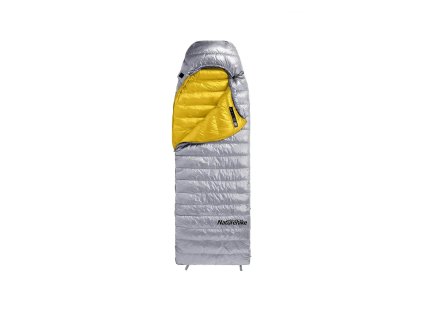 Naturehike páperový spací vak CW400 - sivá