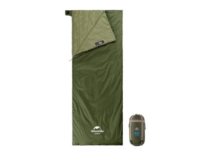 Naturehike mini ultraľahký spací vak LW180 - armádne zelená