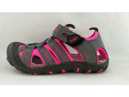 Sandály sportovní Bugga BO0118 růžová/antracit (Barva růžová, Velikost boty 27)