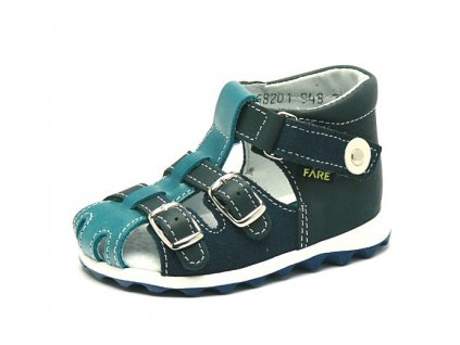 Sandály Fare 568201 modrá (Barva modrá, Velikost boty 21)