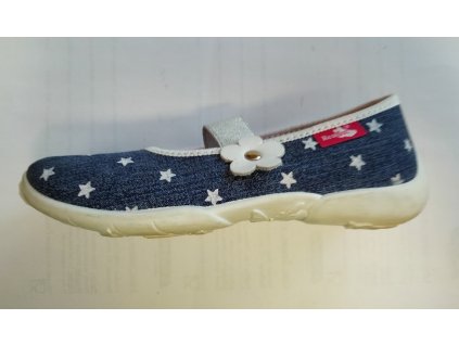 Bačkůrky Renbut nazouvací modrá/hvězdičky (Barva modrá, Velikost boty 28)