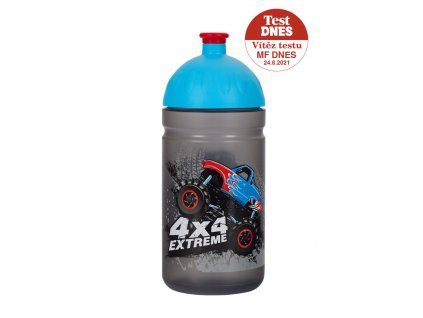 Zdravá láhev 0,5 l sv.modrá/průhledná černá 4x4 extreme