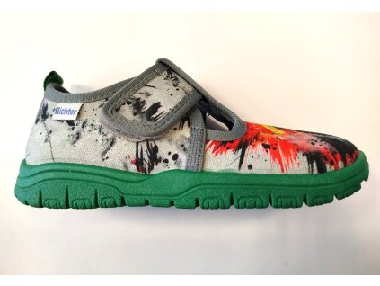 Bačkůrky Richter bchlapecké 9001 3291 6201 šedá/zelená/cross