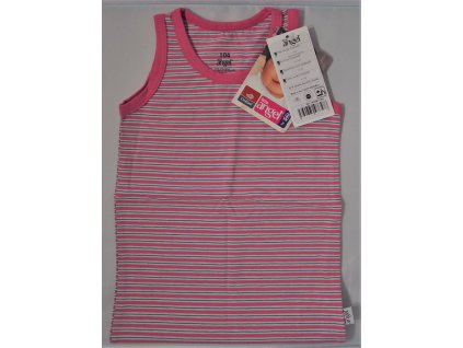 Tílko Outlast tenké dívčí (Barva pruh růžový, Velikost oblečení 104)