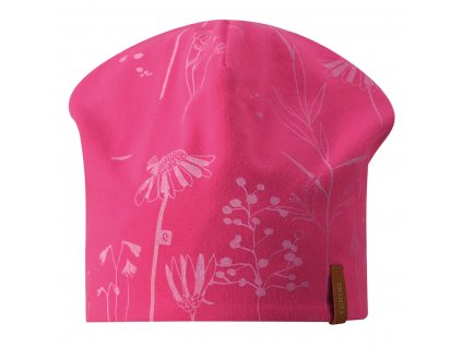 Čepice Reima Tanssi růžová/květy (Barva růžová)