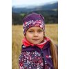 fleecova cepice detska sova fialova (2)