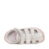 sandale copii barefoot piele naturala argintiu d d step g077 41565c 20 83309